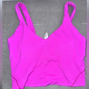 Lululemon Align Yoga Tank Sz 8 Hot Pink RARE